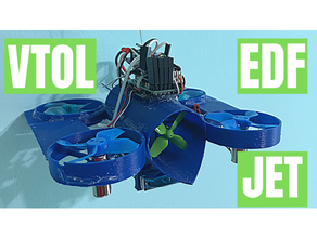 edf vtol jet 3d print model - Mito3D