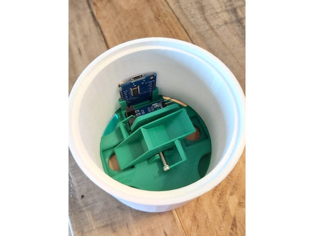 tipping bucket rain gauge rainguage 3D print model - Mito3D