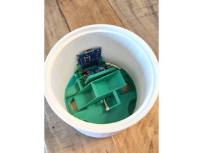 tipping bucket rain gauge rainguage 3d print model - Mito3D