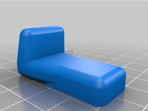customized toilet seat slide-preventer alignment block parametric 3d print model - Mito3D