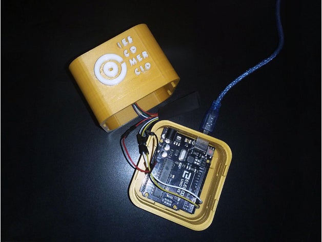 carcasa para arduino sensor huella dactilar 3D print model - Mito3D