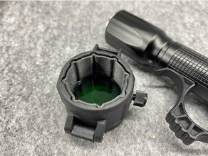 Couleur filtre incruster nextorch edc lampe poche torche 3d print model - Mito3D