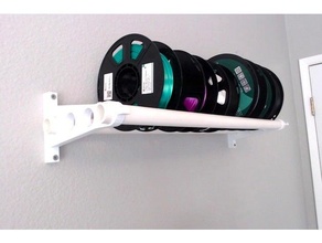 Filament Spule Halter Unterstützung Mauer montieren 3d print model - Mito3D