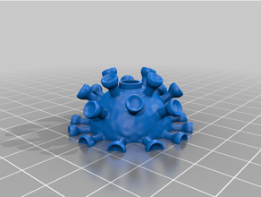 covid 19 bobble vírus base 3d print model - Mito3D