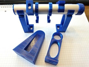 Cajado monte suporte haste acampamento Halterung Rohrschelle 3d print model - Mito3D