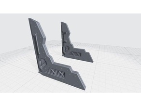 paratia piccolo supporto necromunda scenario terreno 3d print model - Mito3D