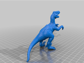 velociraptor - laser scan 3d print model - Mito3D