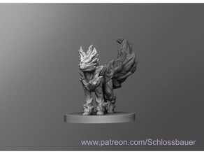 Fuchs dnd Dungeons Drachen Tischplatte 3d print model - Mito3D