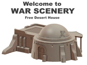 pequeno deserto casa Estrela guerras legião martelo guerra 40k 3d print model - Mito3D