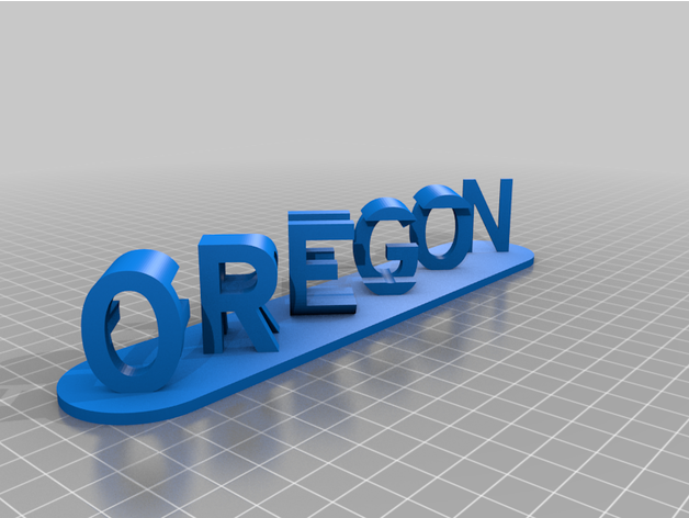 Oregon frutta personalizzato 3D print model - Mito3D