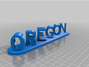 Oregon frutta personalizzato 3d print model - Mito3D