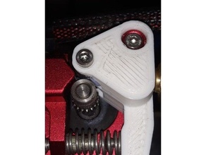 dual gear extruder arm anet e10 e12 etc 3d printer parts bowden winsinn 3d print model - Mito3D
