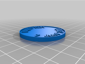personalizado moeda lasca 3d print model - Mito3D