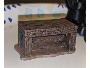petit bois Table travail miniature table 3d print model - Mito3D