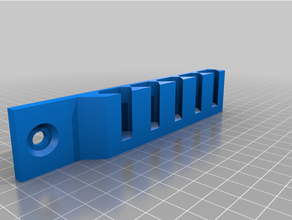 modular tool rail - qidi tech x-pro version holder 3d print model - Mito3D