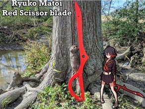 makas bıçağı mor kırmızı öldürmek la Kostüm oyunu destek anime Killlakill harika Harime Ryuko 3d print model - Mito3D