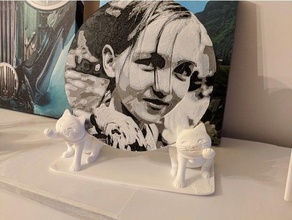 personal photo cat stand 3d print model - Mito3D