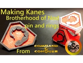 kanes brotherhood nod pin command conquer 3d print model - Mito3D