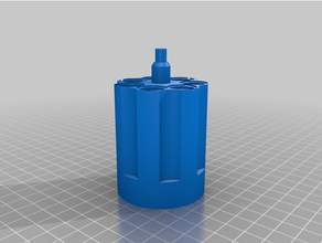 nerf martillo 7 Disparo silbador etiquetas succión taza cilindro 3d print model - Mito3D