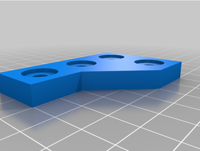 customized plate bracket aluminium extrusion 2020 3d print model - Mito3D