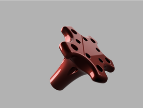 bouton mit alésages drehknopf boutons 3d print model - Mito3D