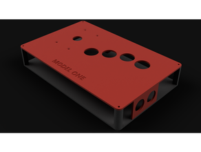 neo-geo aes style controller arcade joystick fight stick neogeo 3d print model - Mito3D