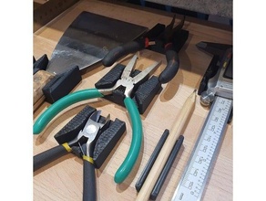 desk mount - mini tool holder collection pliers ruler scraper calipers 3d print model - Mito3D