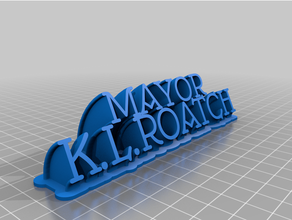 sweeping plate kl customized 3d print model - Mito3D