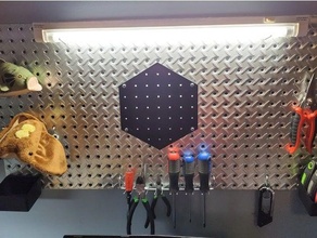 sechseckig Steckbrett Garage Hexagon Lager 3d print model - Mito3D