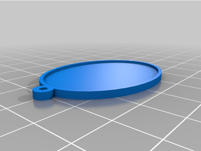 oval mount stone inlay 3d print model - Mito3D