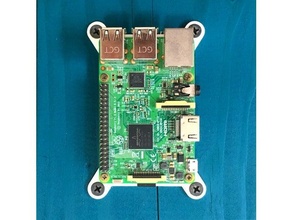 frambuesa pi pared montar octoprint caso funda raspberrypi3 3 montaje montado 3d print model - Mito3D