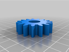 customized involute spur gear small 3d print model - Mito3D