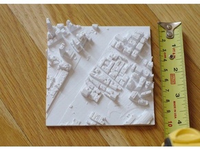 boston cityprint m-6 architecture buildings city cityscape minicty skyline 3d print model - Mito3D