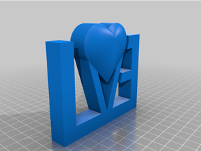 love sign 3d print model - Mito3D