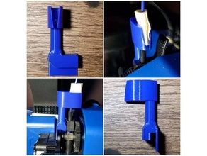 extruder brace filament cleaner - artillery genius sidewinder x1 3d print model - Mito3D
