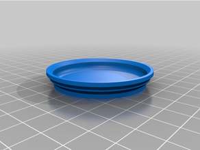 shallow stackable tray 50mm dia customized 3d print model - Mito3D