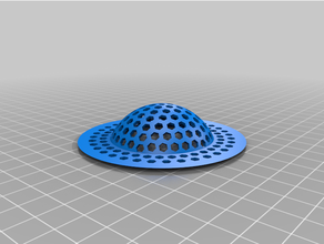 customized geodesic kitchen sink drain strainer 50mm dia 3d print model - Mito3D
