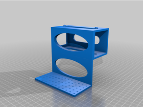 square v0212 bin box container drawer flexible modular organizer rack regal stackable storage 3d print model - Mito3D