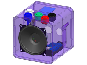 tonuino case 100mm visaton speaker portable arduino tonibox 3d print model - Mito3D