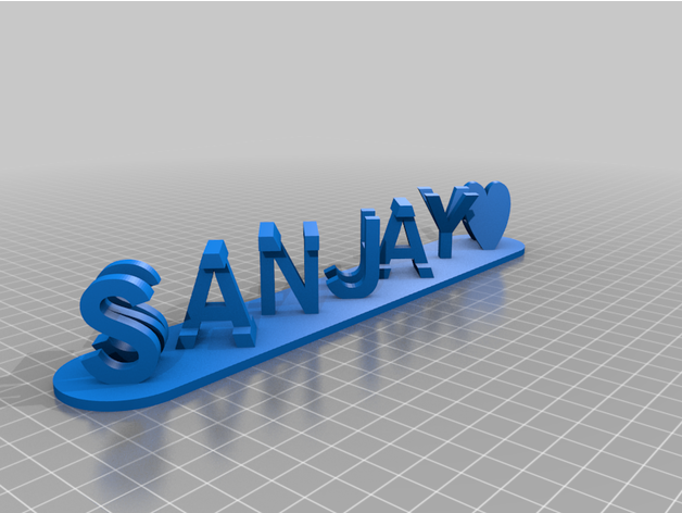 sanjay nithiya personalizzato 3D print model - Mito3D