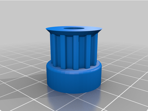 12 teeth 8mm shaft pulley customized 3d print model - Mito3D