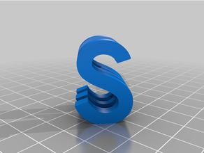 s m personalizado 3d print model - Mito3D