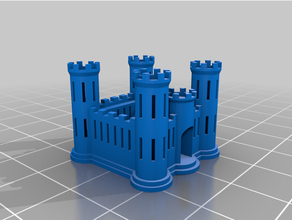 stronghold holed 3d print model - Mito3D
