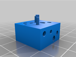 thread cube sla test piece m3 m25 m2 3d print model - Mito3D