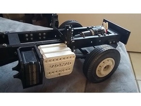 rc truck 1 14 muffler 3d print model - Mito3D