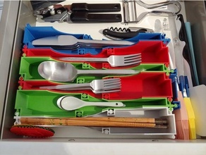 cutlery drawer organizer 3d print model - Mito3D