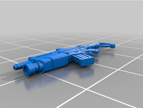 rifle + light grenade launcher ariadan infinity game corvus belli 3d print model - Mito3D