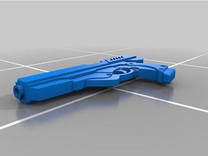 pistola ariadna infinito juego corvus Belli 3d print model - Mito3D