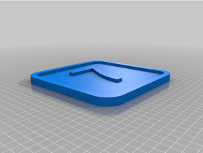 customized square house number sign 3d print model - Mito3D