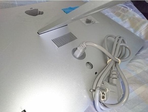 apple imac & cinema thunderbolt display power c13 ring adapter 3d print model - Mito3D